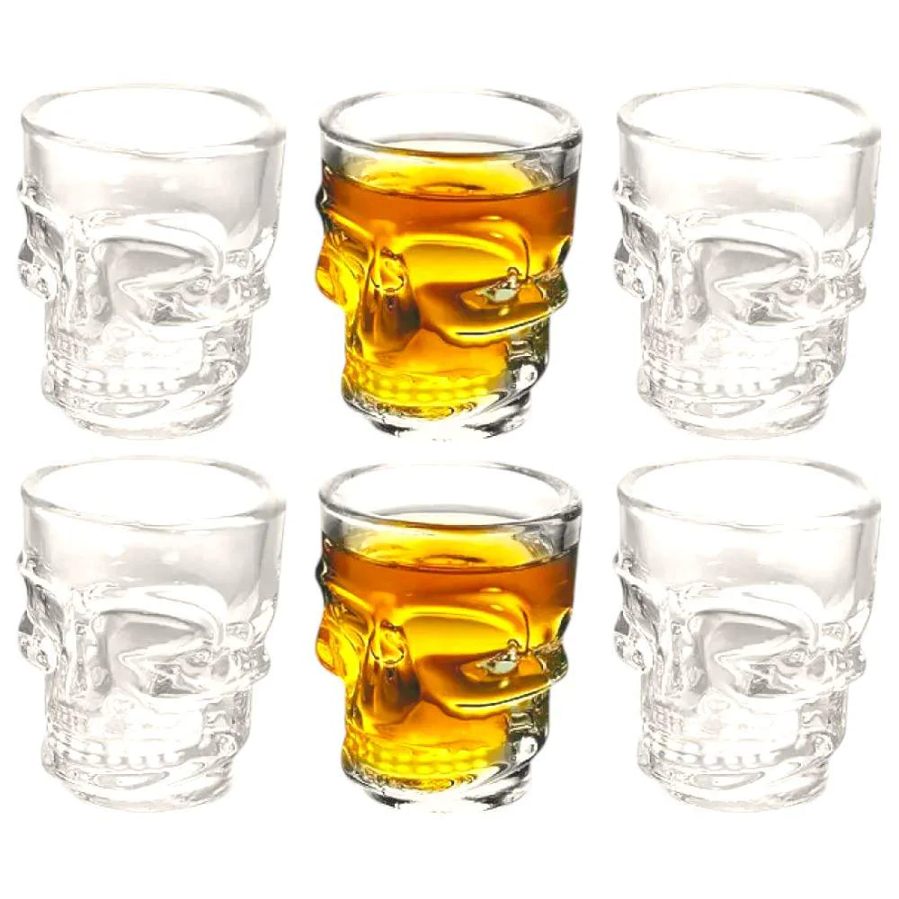 Анастасія Набор рюмок High Quality Череп 6 шт 50 мл (R29804) White (1215746) photo