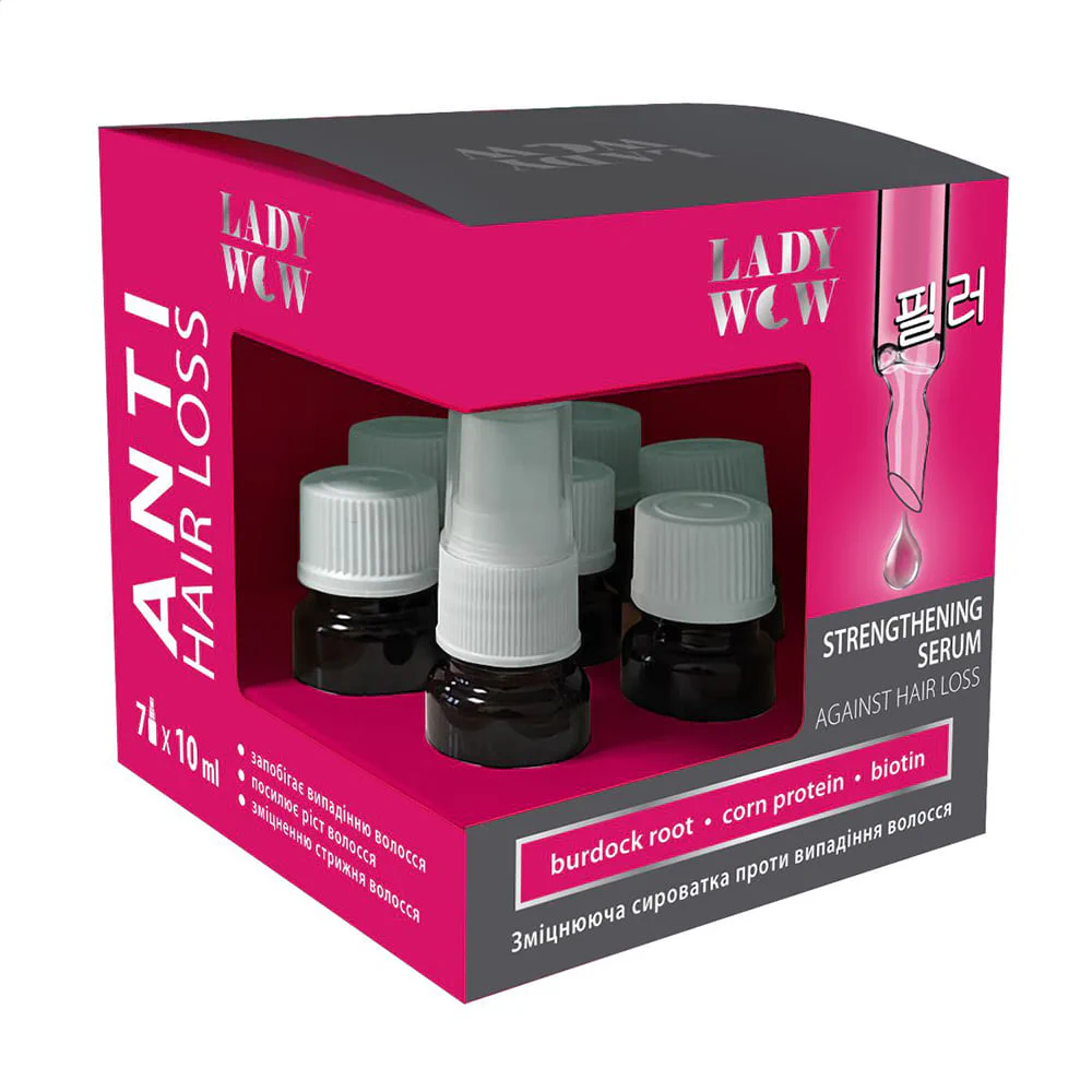 Крістіна Укрепляющая сыворотка Lady Wow Anti Hair Loss Strengthening Serum против выпадения волос, 7*10 мл photo