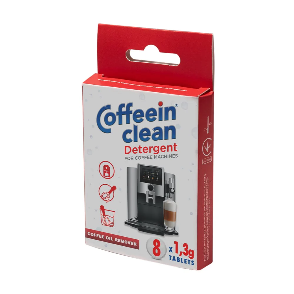 Мілана Средство Coffeein Clean Detergent для удаления кофейных масел со всех типов кофейного оборудования, в таблетках, 8*1.3 г photo
