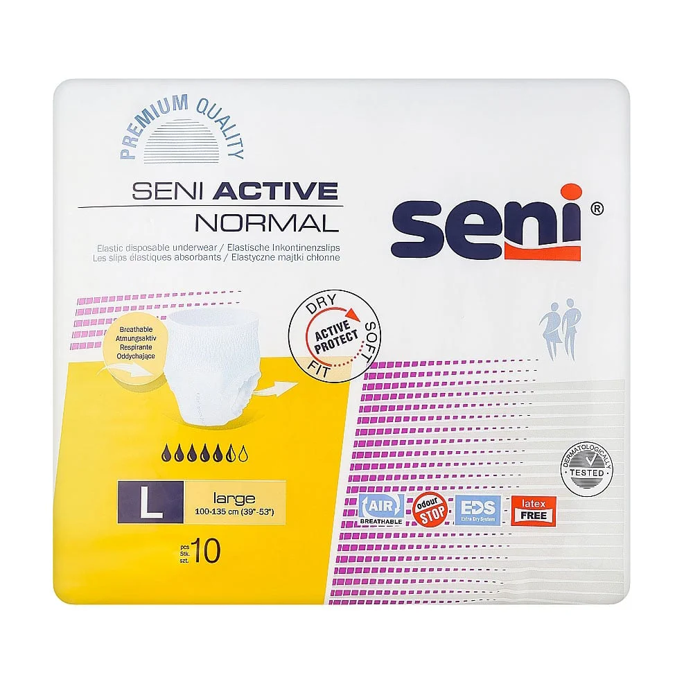 Людмила Впитывающие трусы для взрослых Seni Active Normal, размер L, 10 шт photo