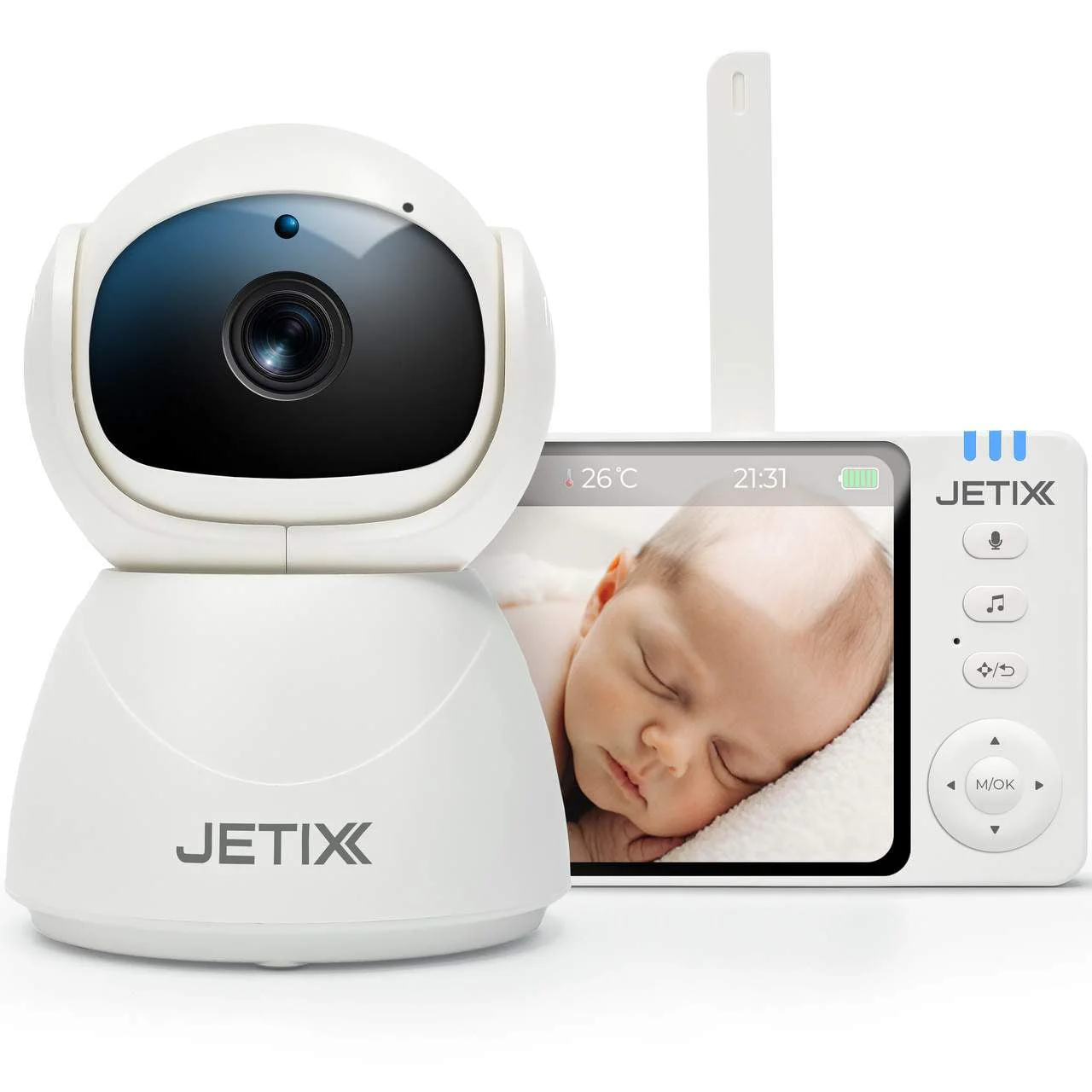 Андрій n. Відеоняня JETIX BabyCam 5 з поворотною камерою, 5" HD екраном та двостороннім зв'язком до 300м (1815334) photo