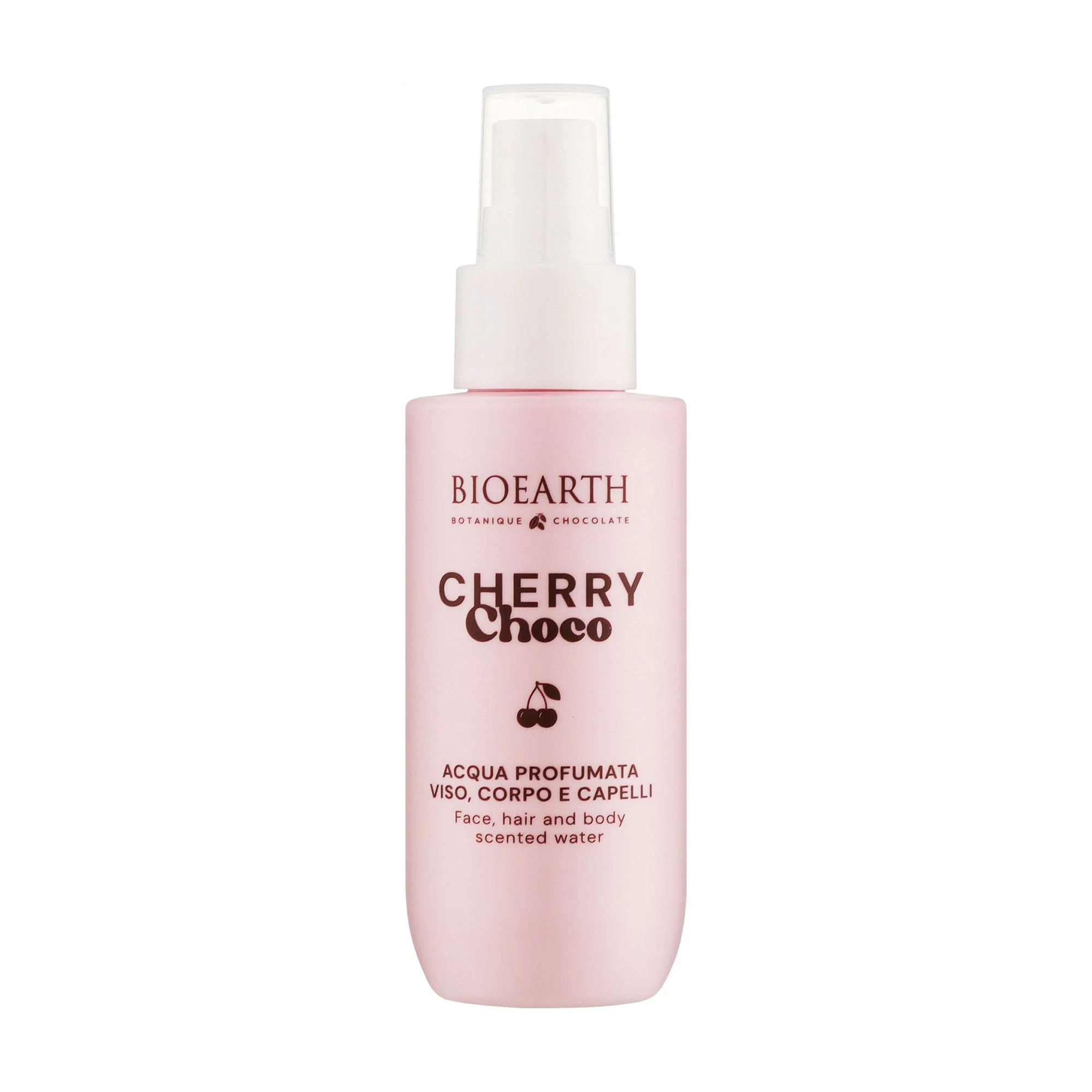 Маша Г. Парфюмированный спрей для лица, тела и волос Bioearth Botanique Chocolate Cherry Choco Face, Body And Hair Scented Water, 100 мл photo
