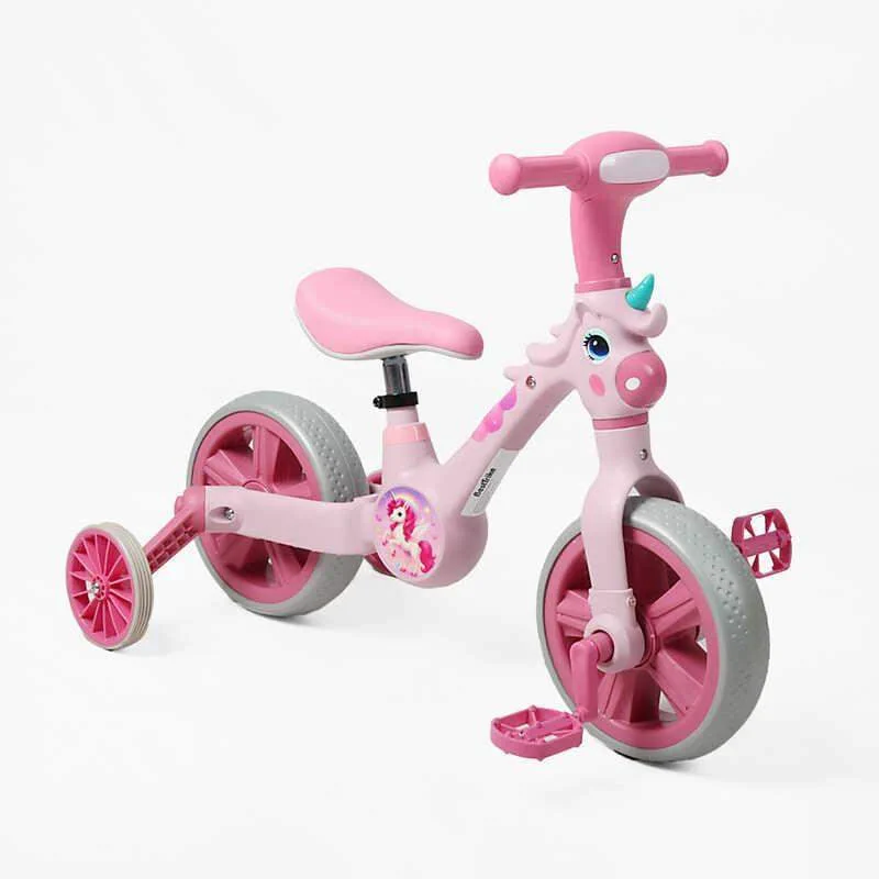 Маряна Велосипед-трансформер Best Trike с большими колесами 10'' музыка подсветка съемные педали и боковые колеса для детей (2043293) photo