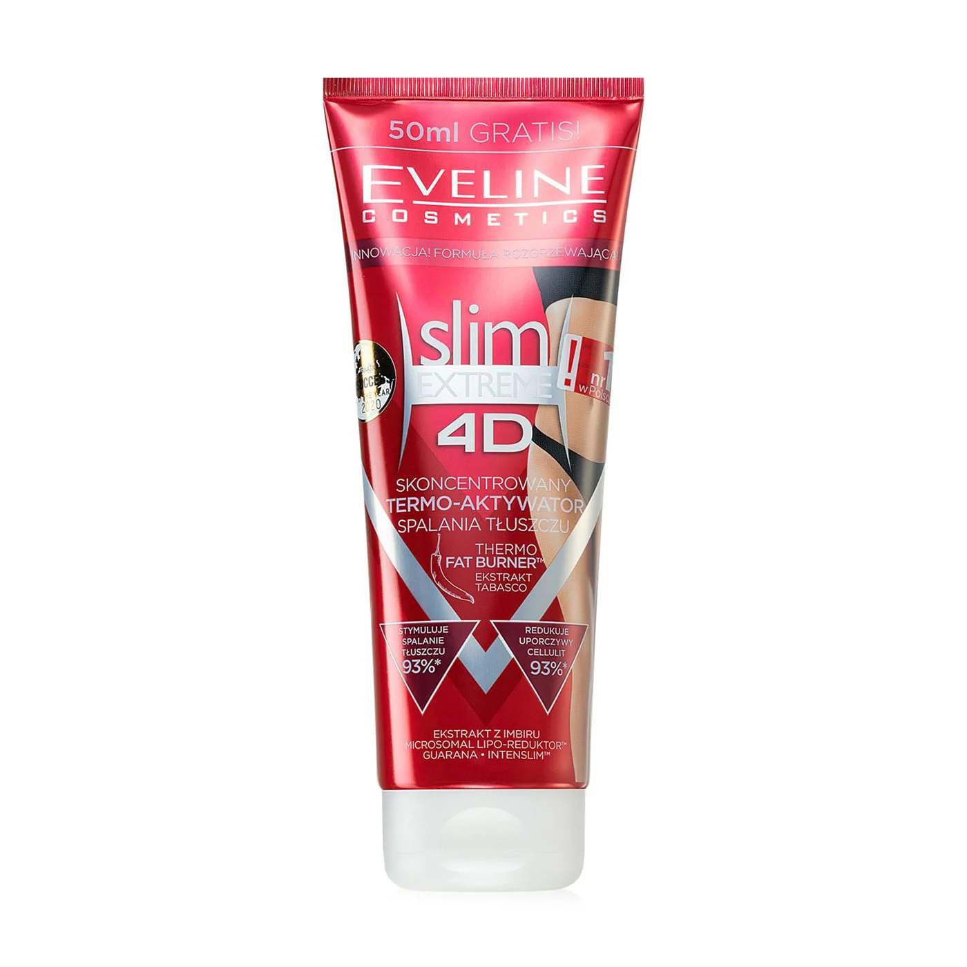 Єлизавета М. Термоактивний антицелюлітний крем-гель Eveline Cosmetics Slim Extreme 4D Spa для корекції фігури, 250 мл photo