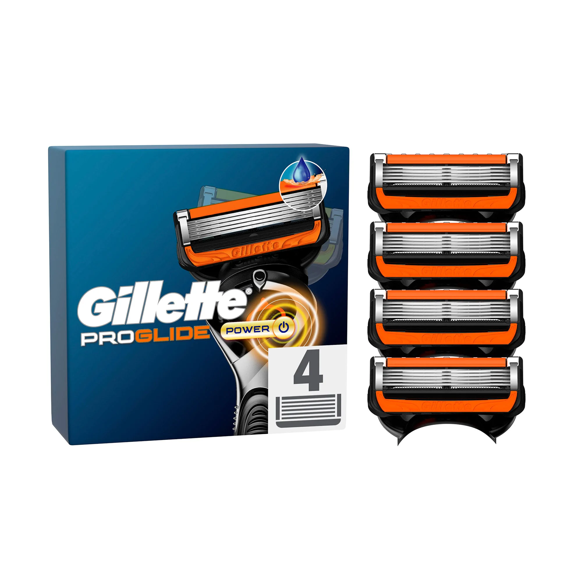 Інна С. Сменные картриджи для бритья мужские (лезвия) Gillette Fusion ProGlide Power, 4 шт photo