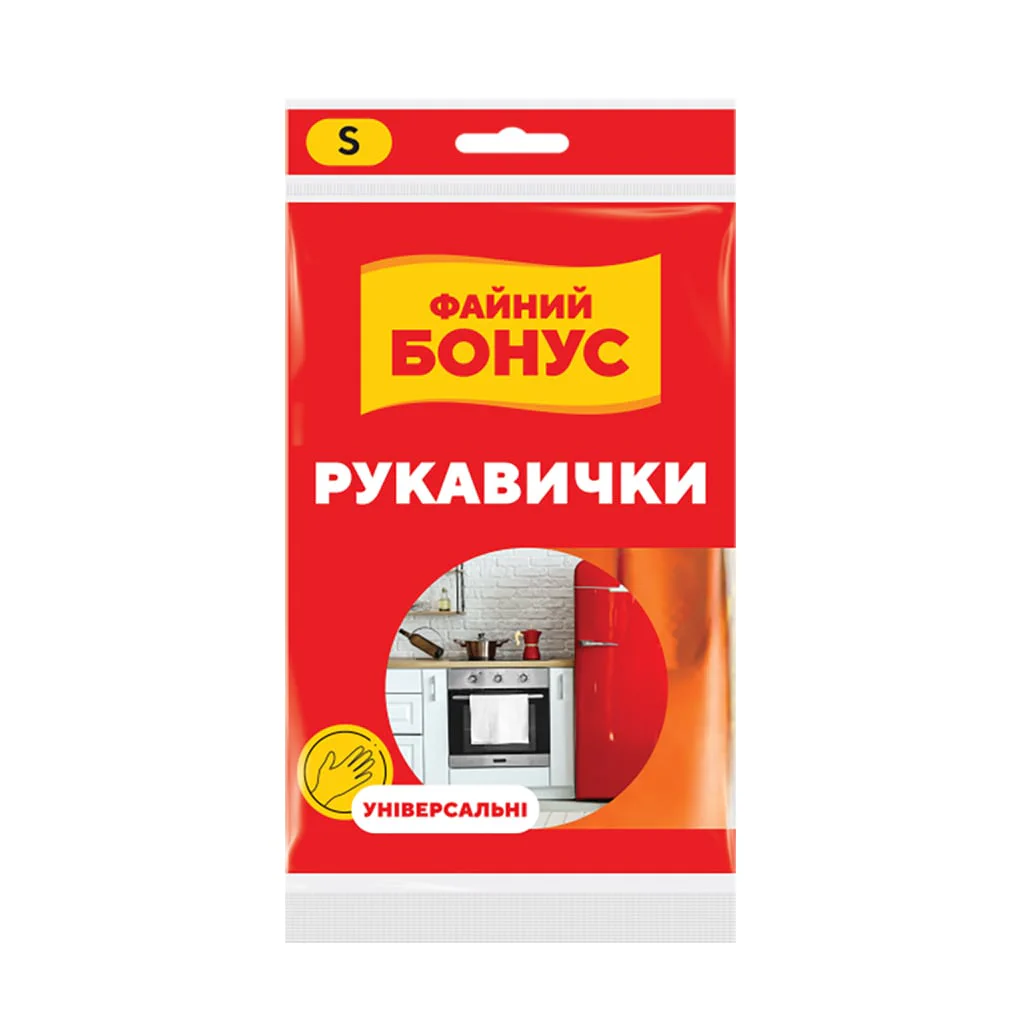Олена Р. Рукавички Бонус економ, універсальні, розмір S, 1 пара photo