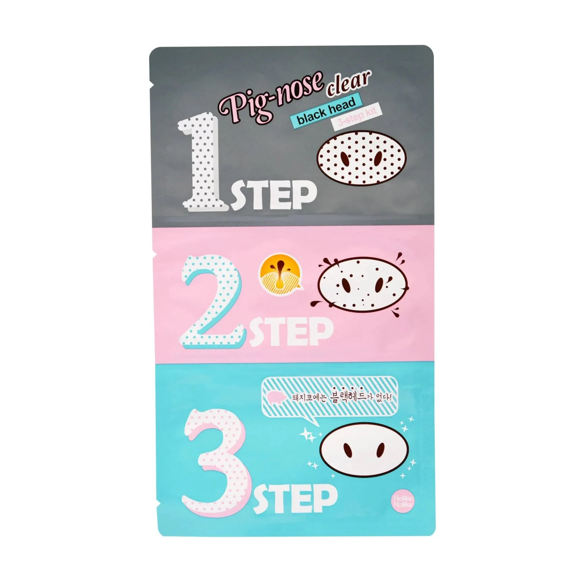 Віра Набор для удаления черных точек Holika Holika Pig-Nose Clear Black Head 3-Step Kit 3 этапа, 7 г photo