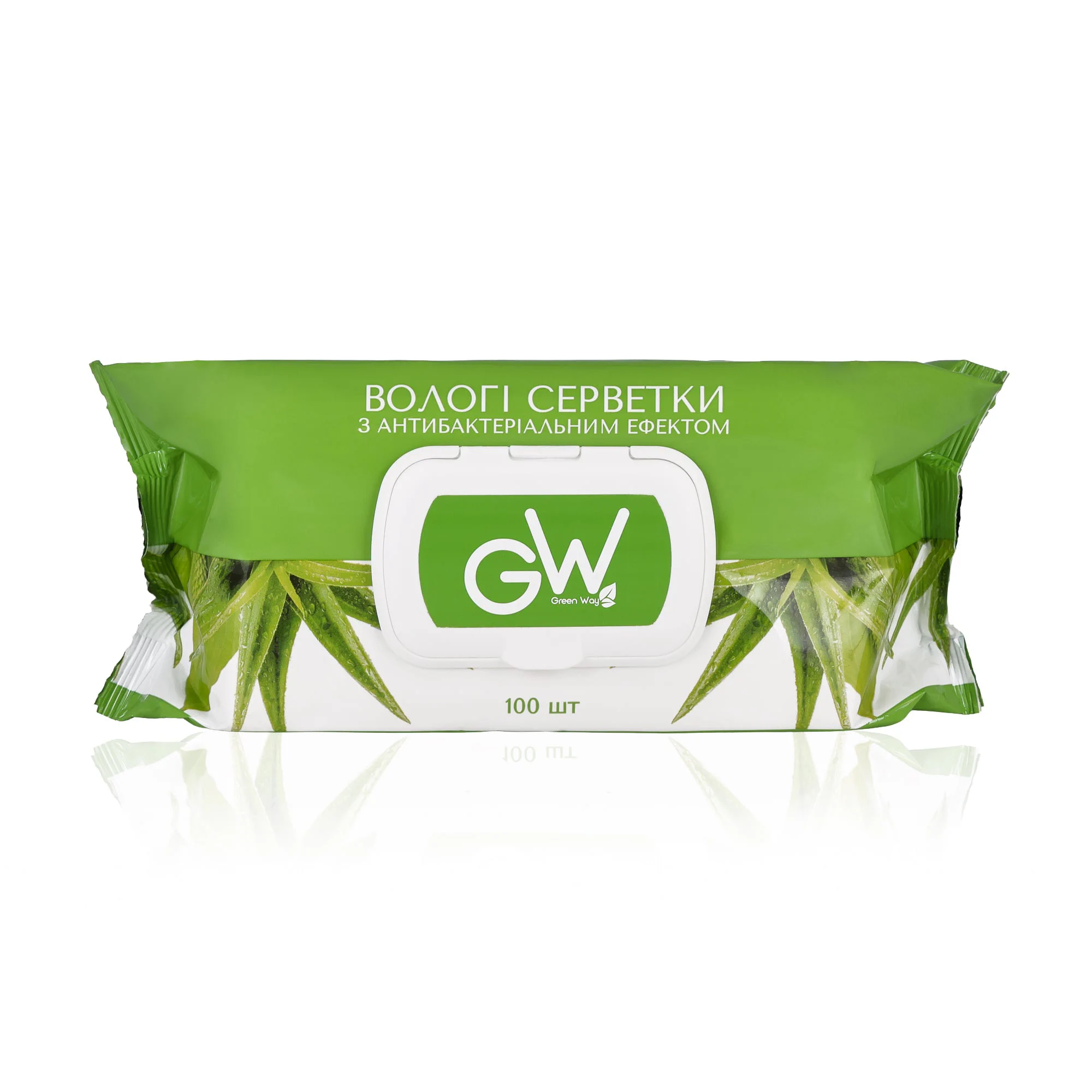 Катерина Влажные салфетки Green Way ФітоЛінія универсальные, с клапаном, 100 шт photo