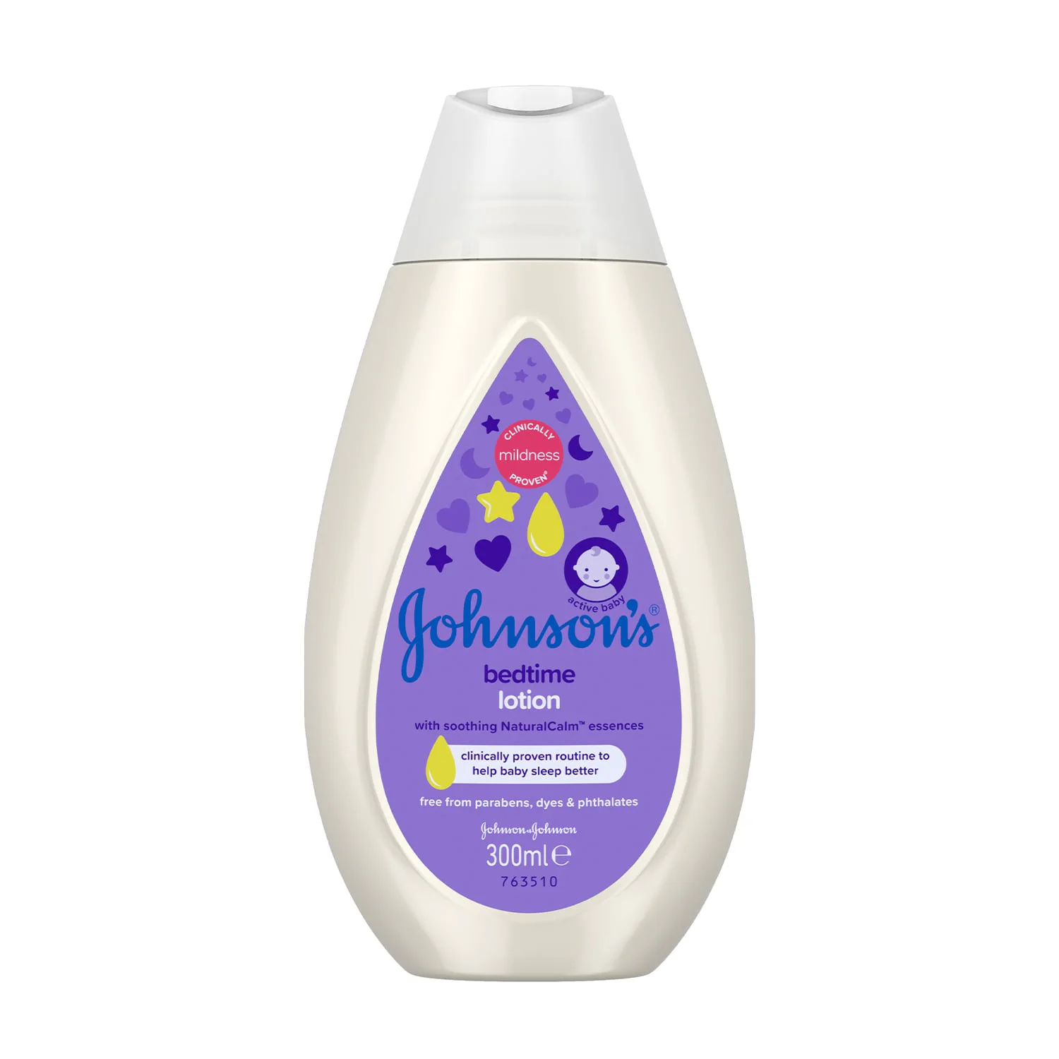 Надія Детское молочко для тела Johnson's baby перед сном, с успокаивающим ароматом NaturalCalm, 300 мл photo