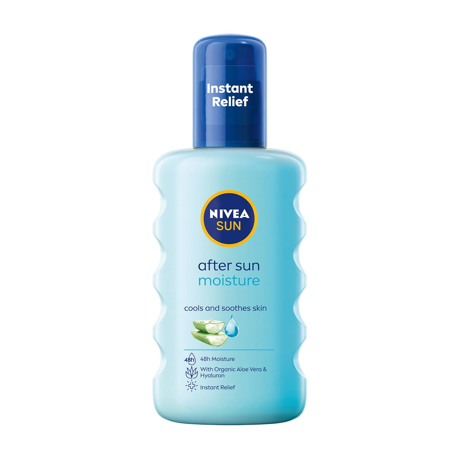 Вікторія Освежающий спрей для тела NIVEA Sun Увлажнение после загара, с алоэ вера и гиалуроном, 200 мл photo