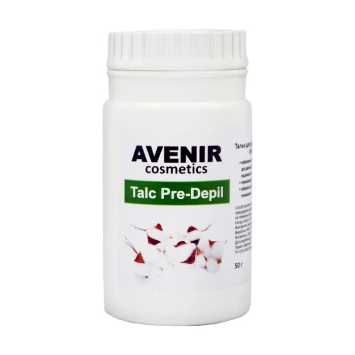 Оксана П. Тальк для депіляції та шугарингу Avenir Cosmetics Talc Pre-Depil нейтральний, 50 г photo