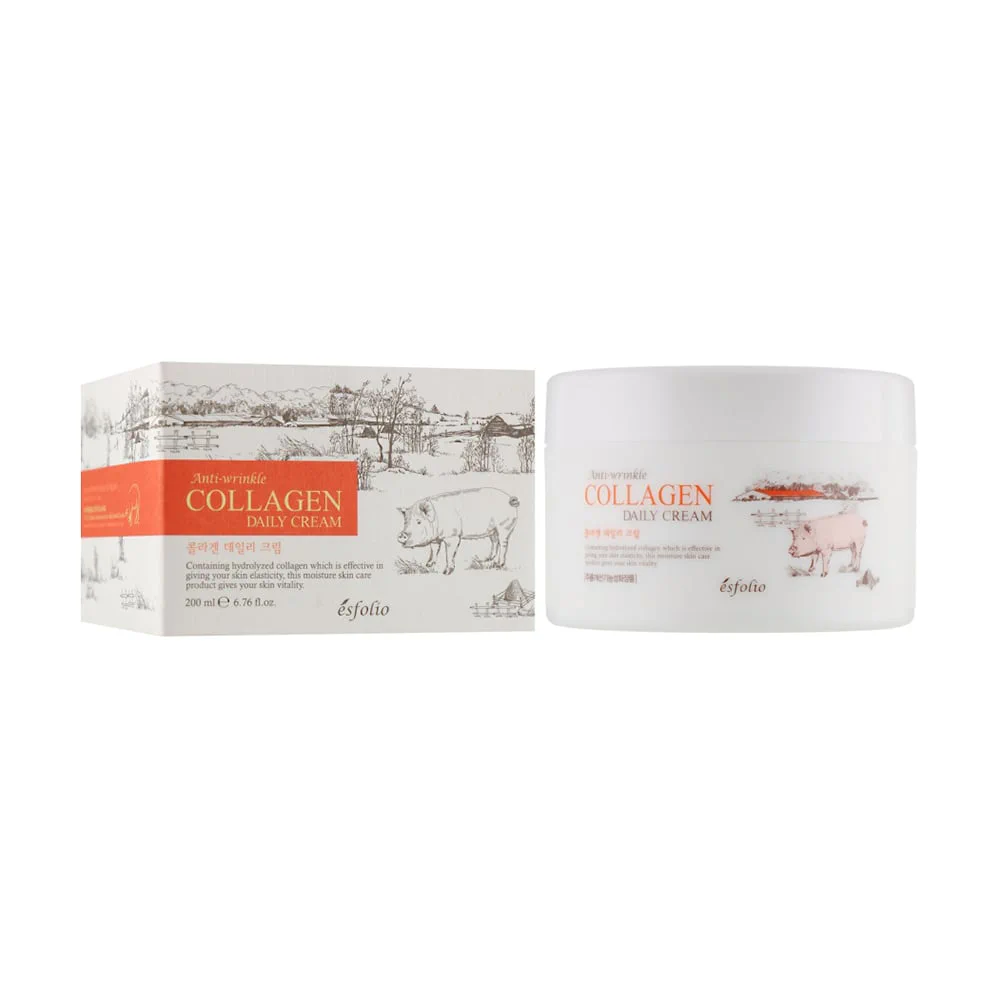 Оксана Г. Крем для лица Esfolio Anti-Wrinkle Collagen Daily Cream с коллагеном, для ежедневного ухода, 200 мл photo