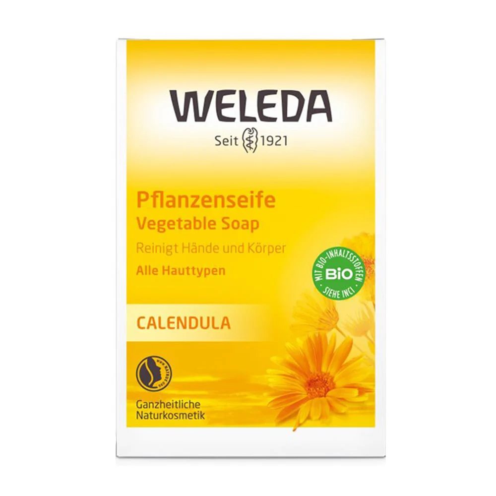 Уляна А. Детское растительное мыло Weleda Baby Calendula Bar Soap с календулой, 100 г photo
