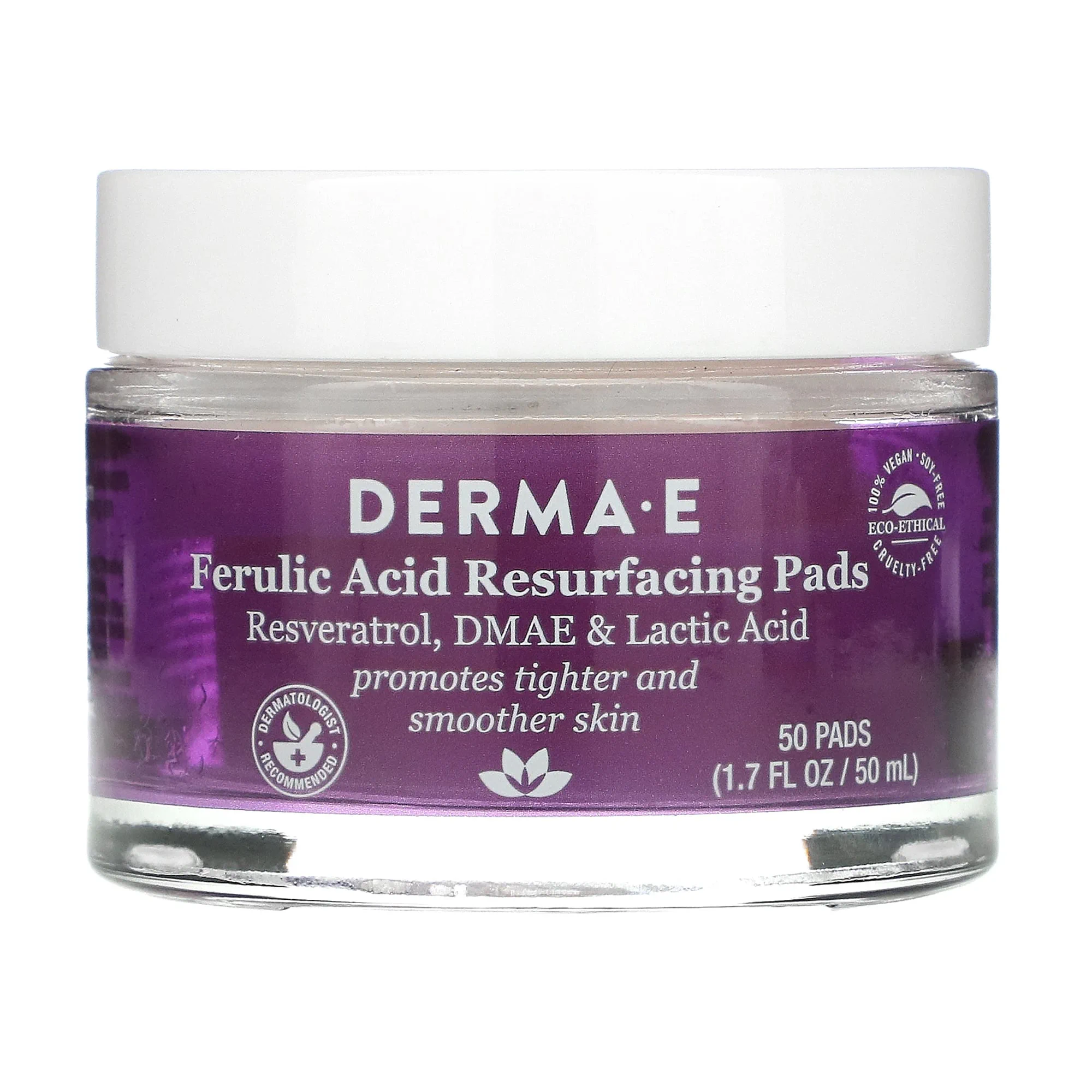 Людмила С. Отшелушивающие пилинг-пады для лица Derma E Ferulic Acid Resurfacing Pads для упругости и гладкости кожи, 50 шт photo