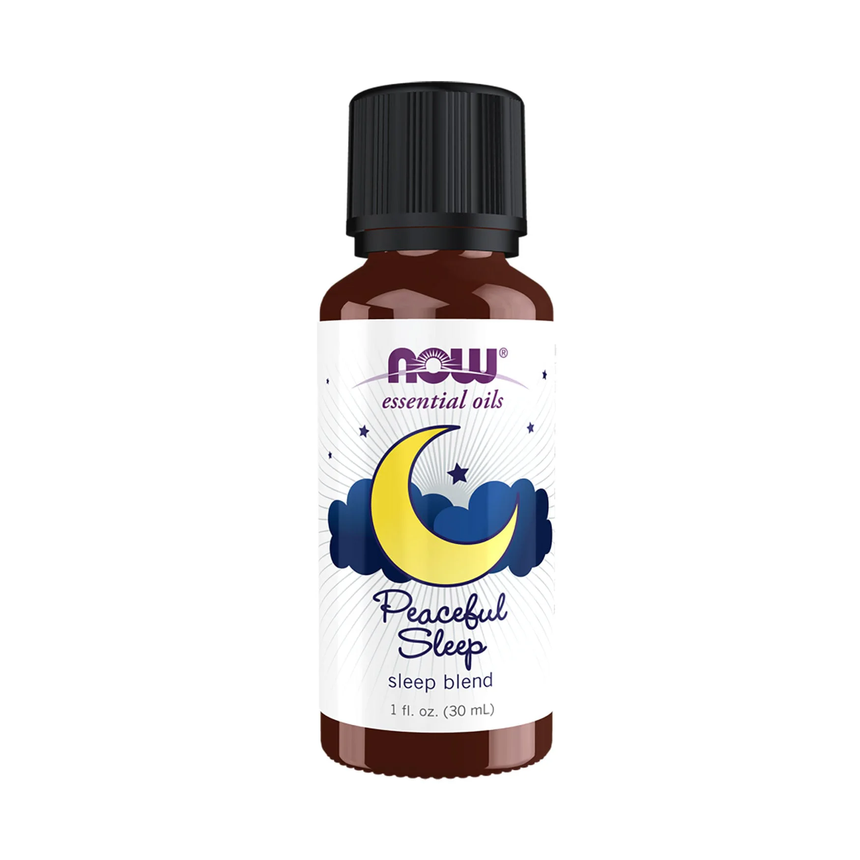 Марія Б. Эфирное масло Now Foods Essential Oils Peaceful Sleep Oil Blend Спокойный сон, 30 мл photo