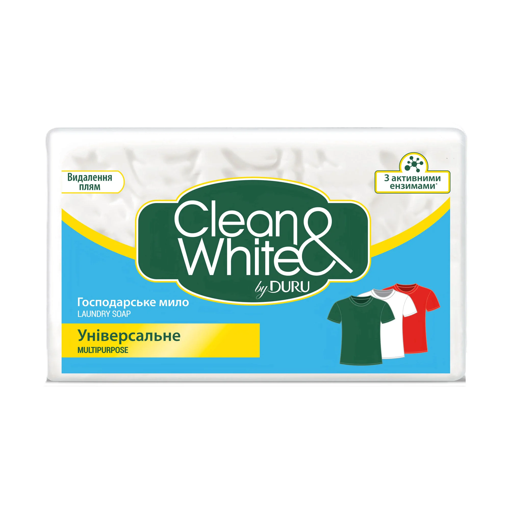 Екатерина С. Хозяйственное мыло DURU Clean & White универсальное, 120 г photo