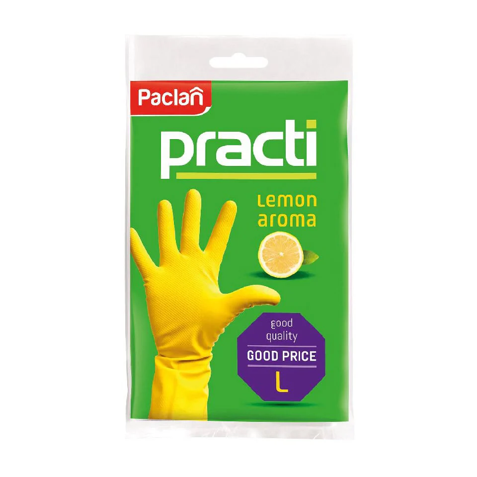 Марія Гумові рукавички Paclan Practi розмір L, 1 пара photo