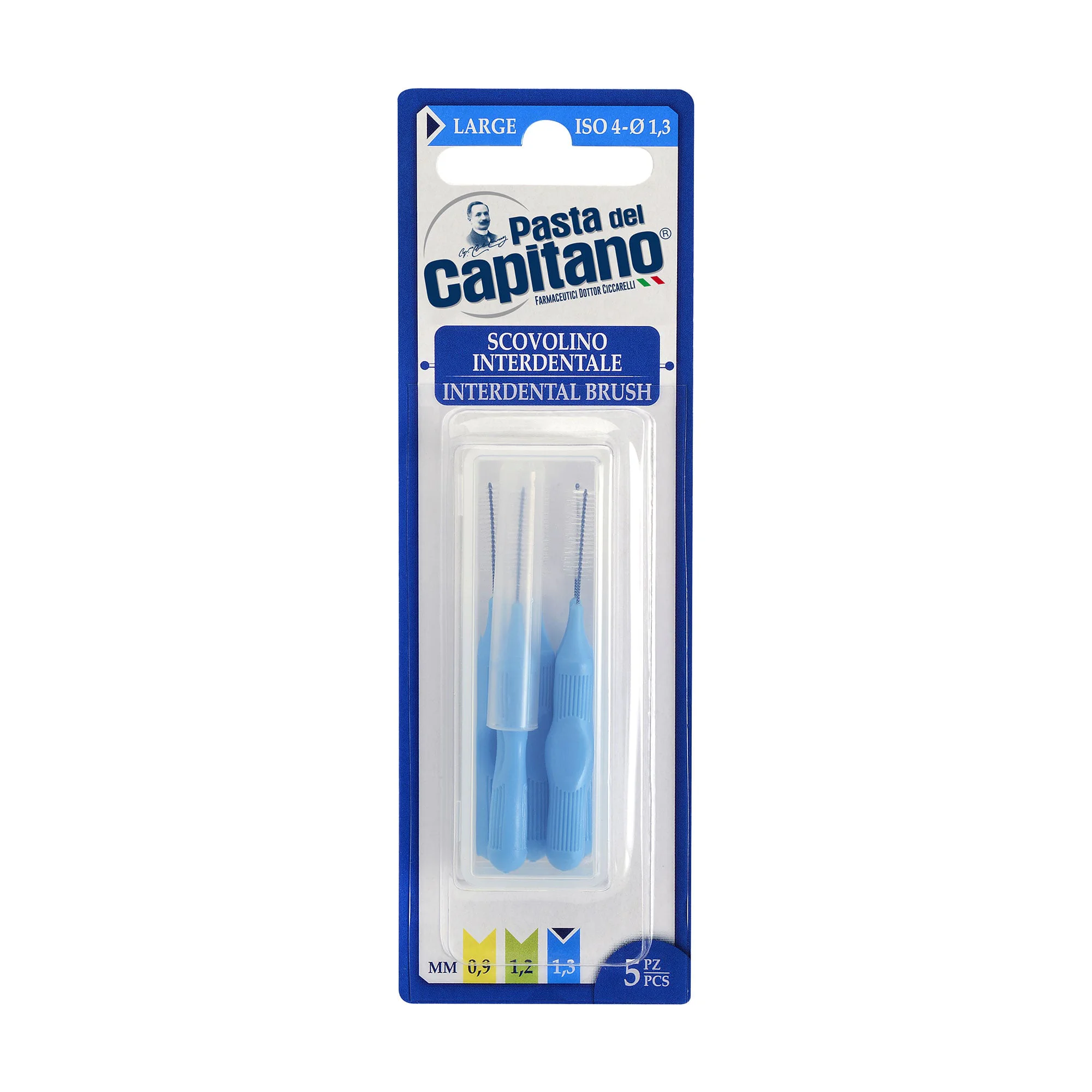 Катя Щетки интердентальные Pasta del Capitano Interdental Brush Large для межзубных промежутков, 5 шт photo