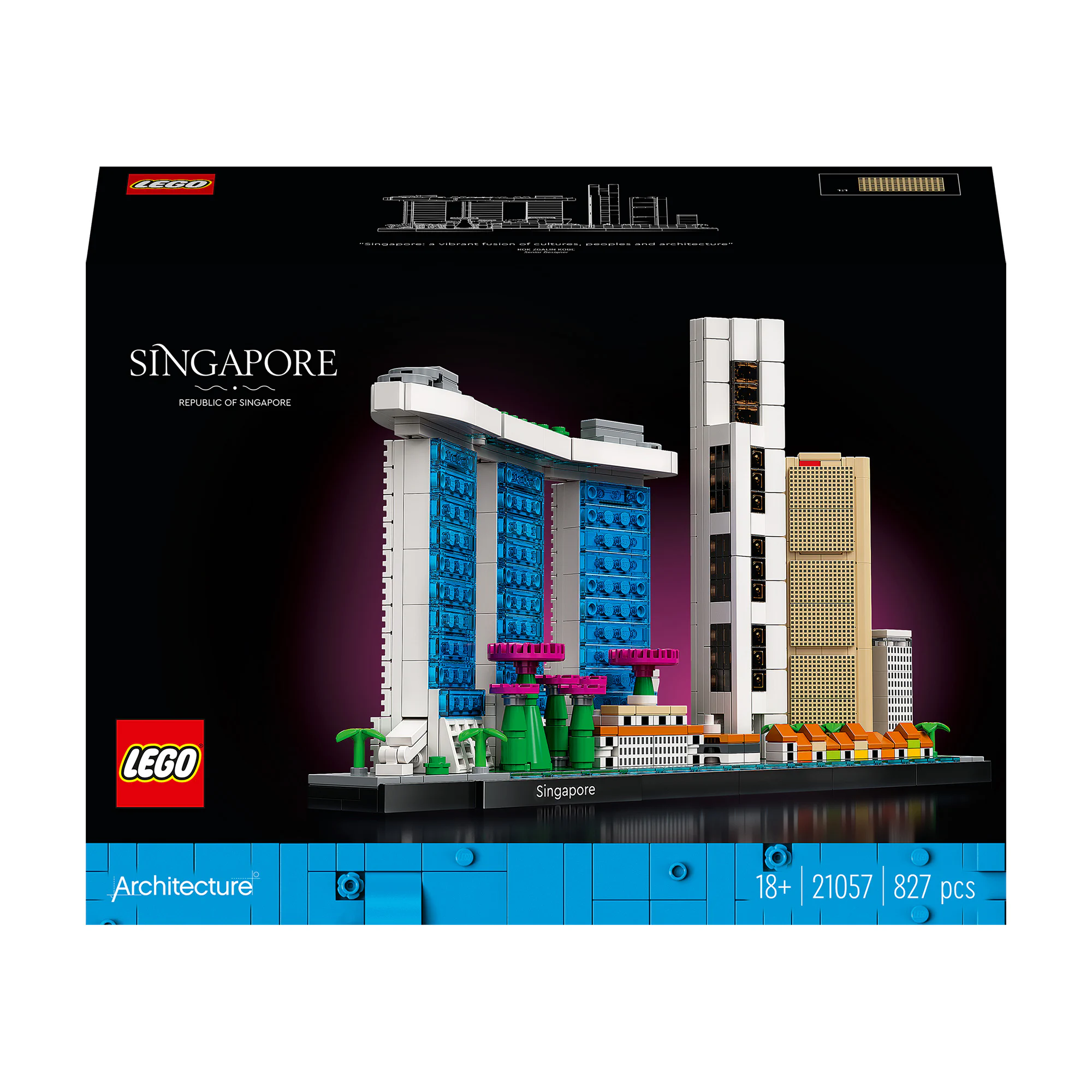 Тамара Безродна Конструктор LEGO Architecture Сінгапур, 827 деталей, від 18 років (21057) photo