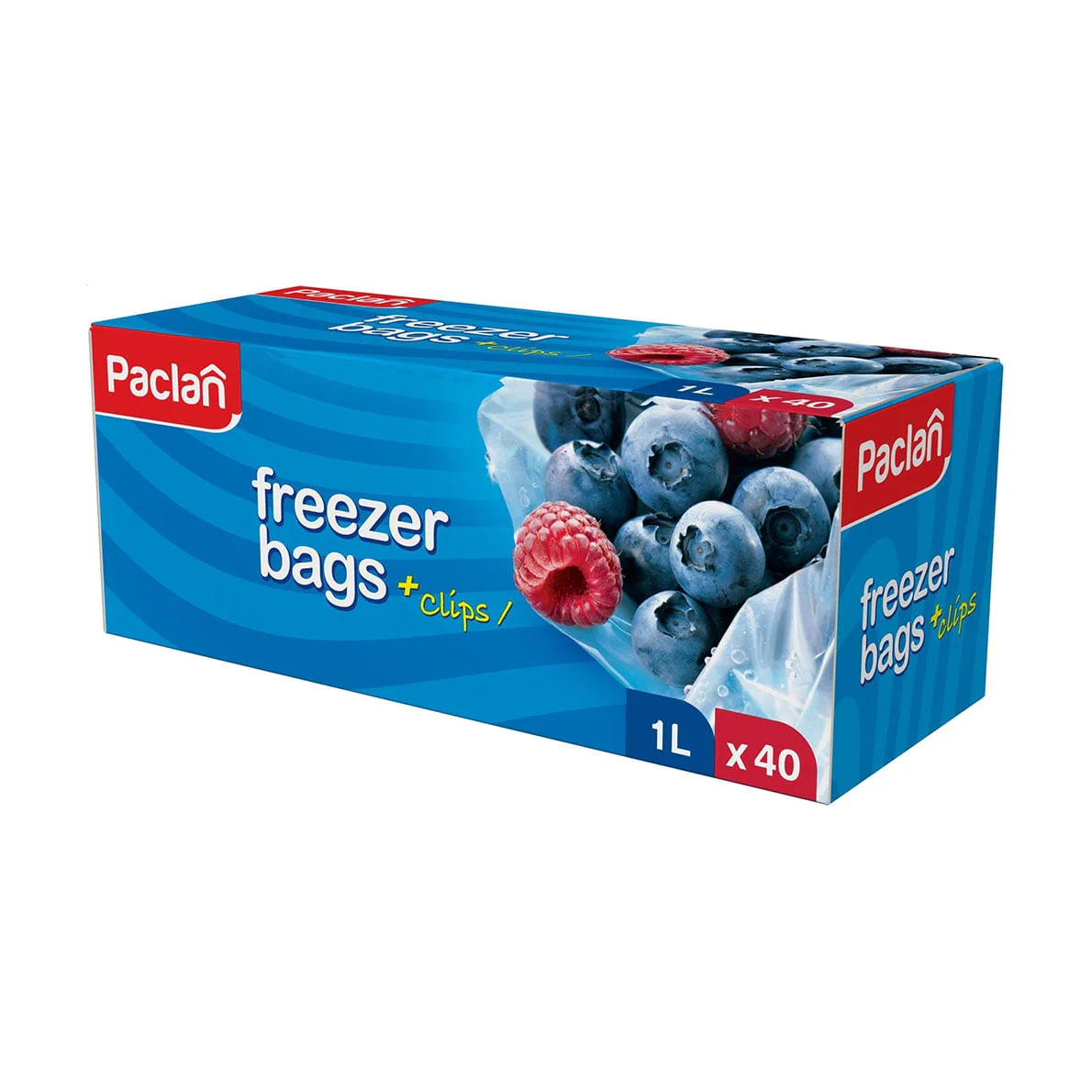 Юлія К. Пакети для заморожування Paclan Freezer Bags з кліпсами, 1 л, 40 шт photo