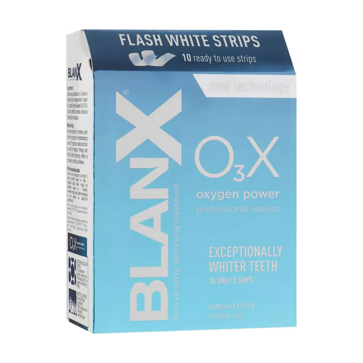 Вероніка Т. Смужки для відбілювання зубів BlanX O3X Oxygen Power Flash White Strips, 10 шт photo