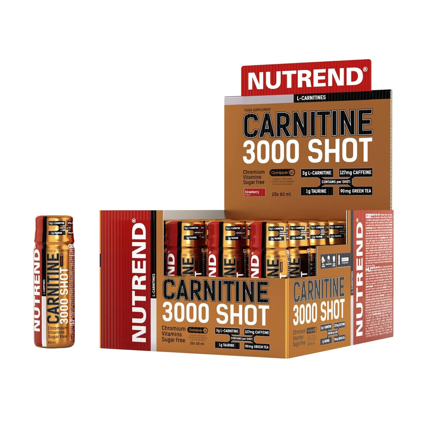 Олександр С. Карнітин Nutrend Carnitine 3000 Shot 3000 шот, в рідині photo