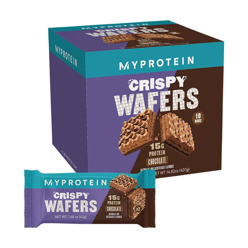 Валерія Протеиновые вафли Myprotein Crispy Wafers Шоколад, 10*42 г photo