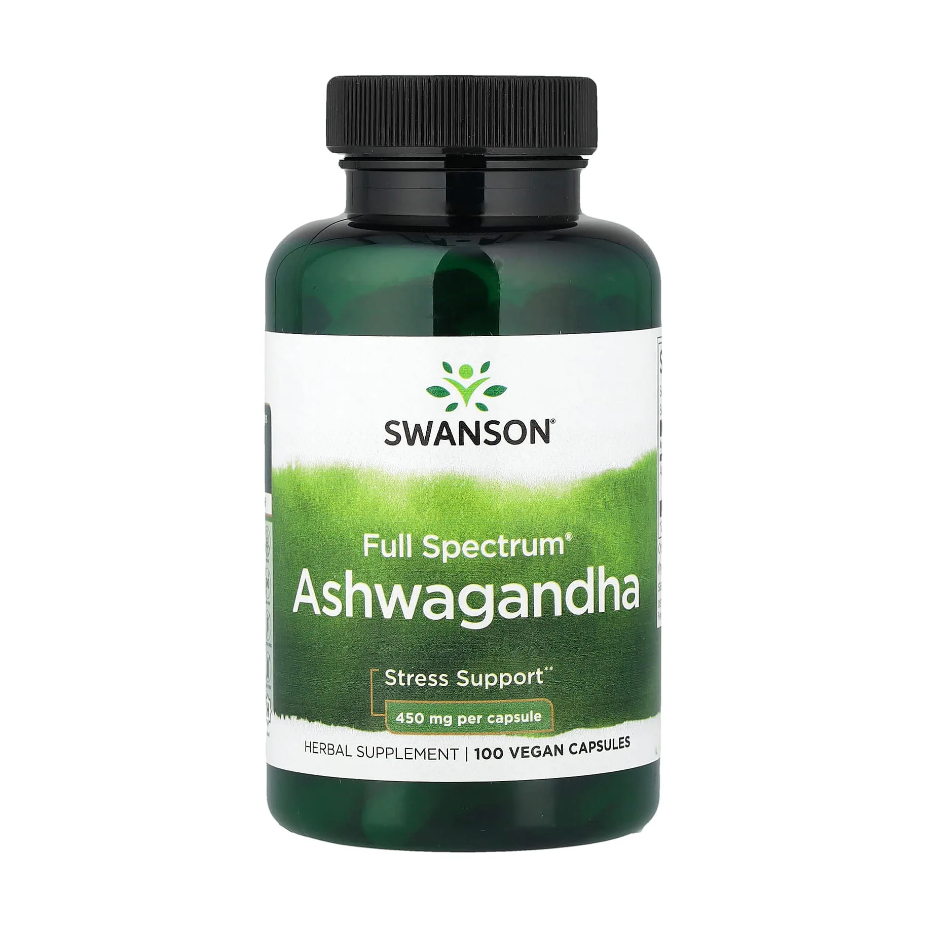 Наталія В. Ашваганда Swanson Full Spectrum Ashwagandha, 450 мг, 100 капсул photo