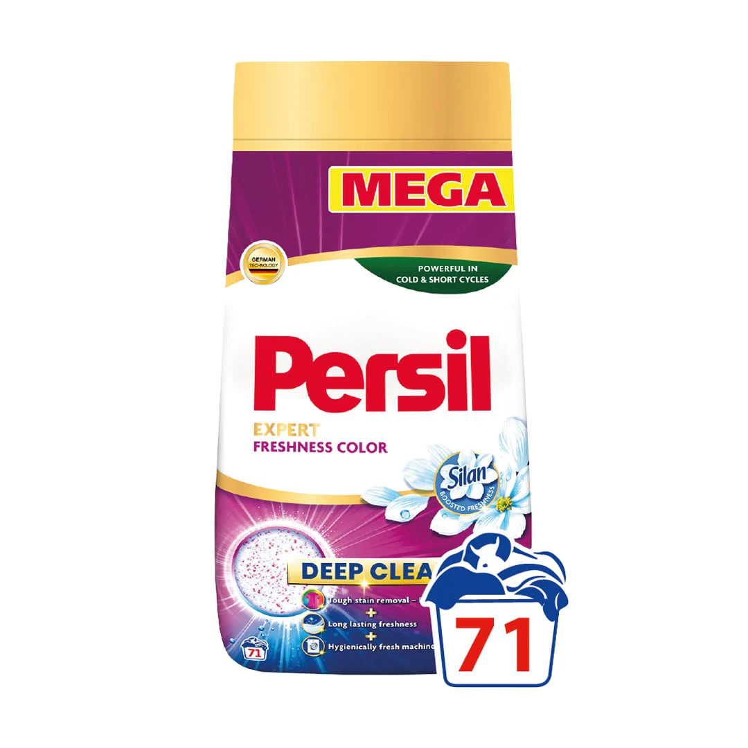 Алла Пральний порошок Persil Expert Color Deep Clean Свіжість від Silan, автомат, 71 цикл прання, 10.65 кг photo
