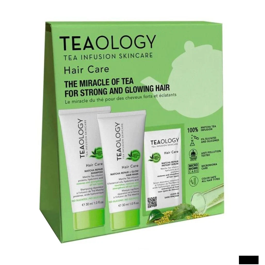 Анастасія Набор для волос Teaology Matcha Repair Hair Care Kit (шампунь, 30 мл + маска, 30 мл + сыворотка, 3 мл) photo