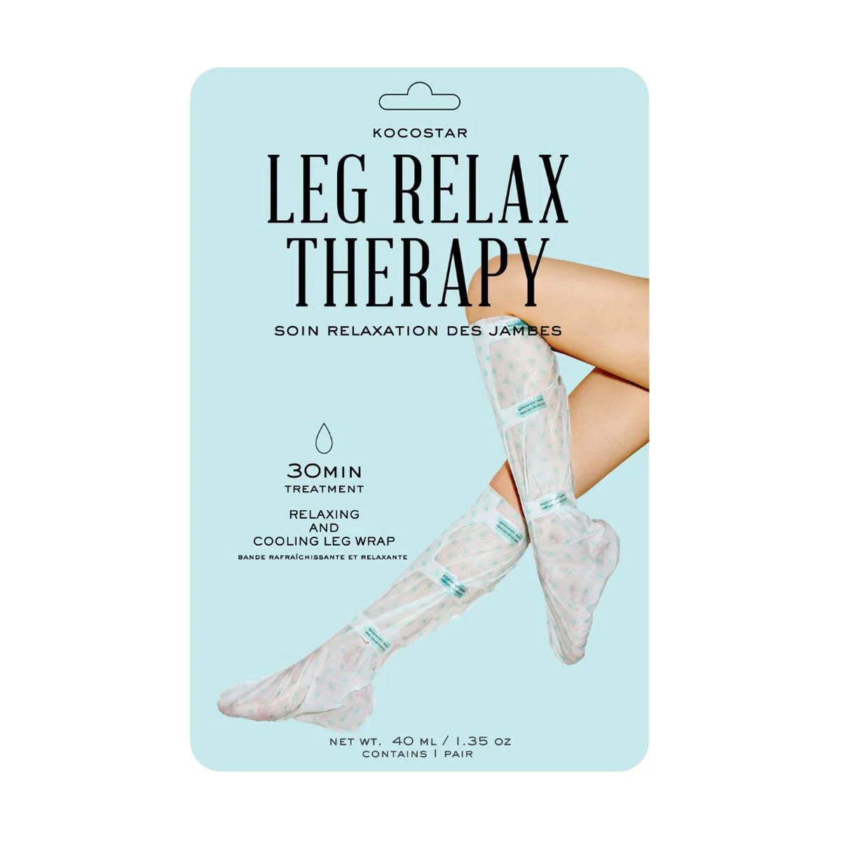 Вікторія Тканинна розслаблювальна терапія для ніг Kocostar Leg Relax Therapy, 40 мл photo