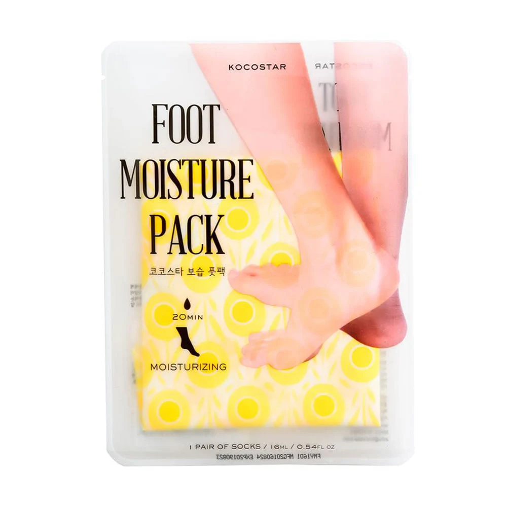 Анастасія Тканинна маска для ніг Kocostar Foot Moisture Pack, Yellow, 16 мл photo