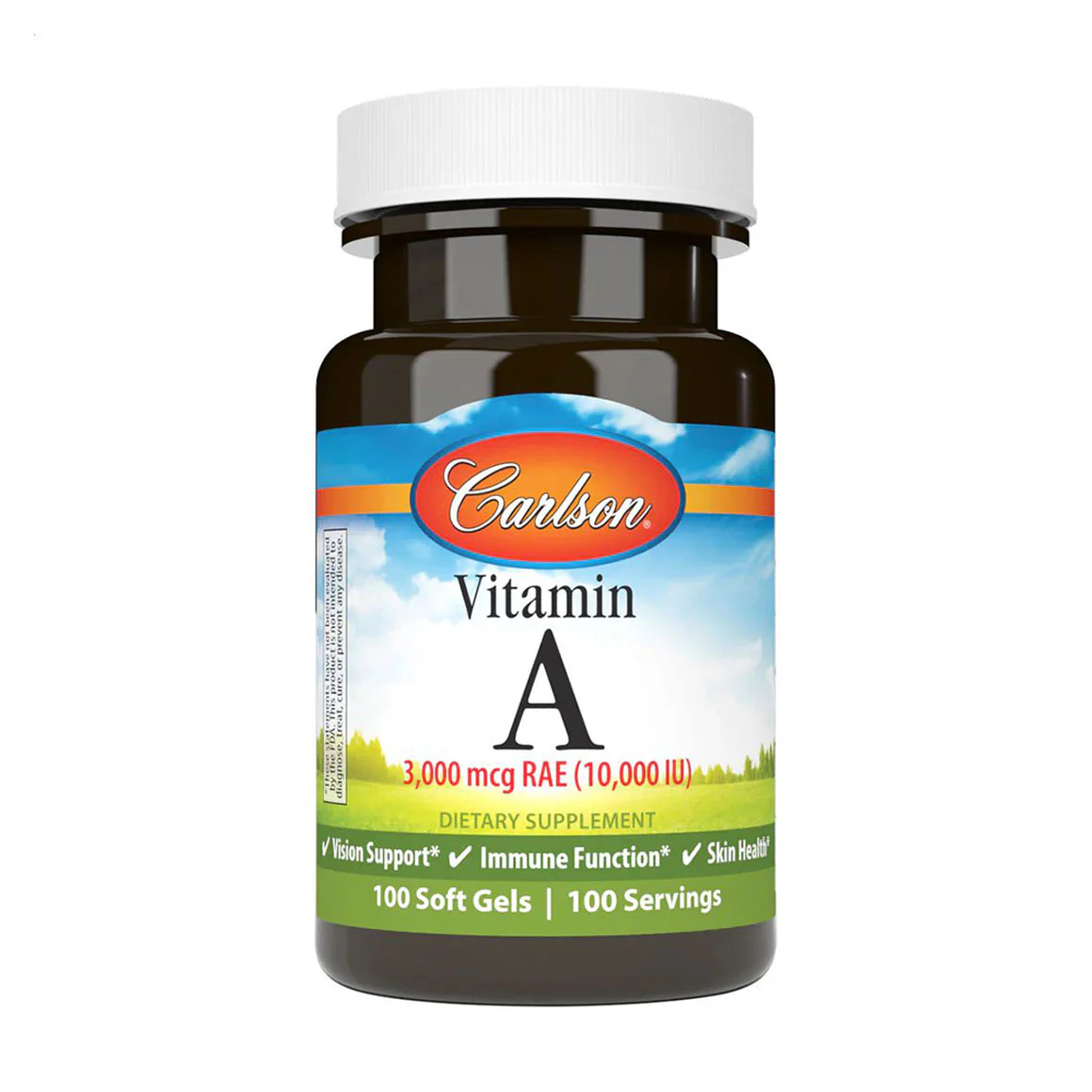 Олег Витамин-А Carlson Labs Vitamin A 10000 IU, 100 желатиновых капсул photo