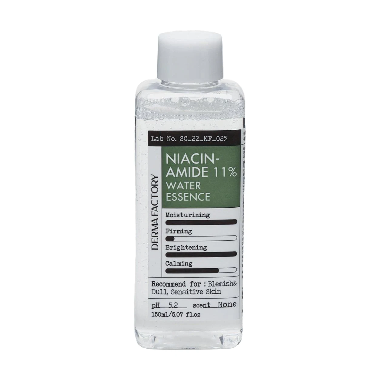 Светлана Зволожувальний тонер-есенція для обличчя Derma Factory Niacinamide 11% Water Essence з ніацинамідом, 150 мл photo