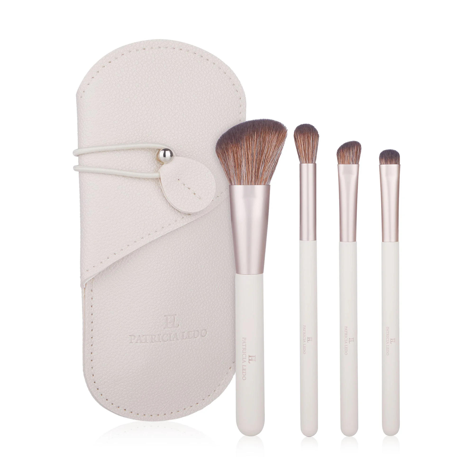 Марія Набір пензликів для макіяжу Patricia Ledo Makeup Tools (пензлик, 4 шт + чохол) photo
