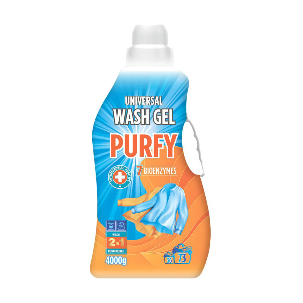 Юлія Жидкое средство для стирки Purfy Universal, 73 стирки, 4 кг photo