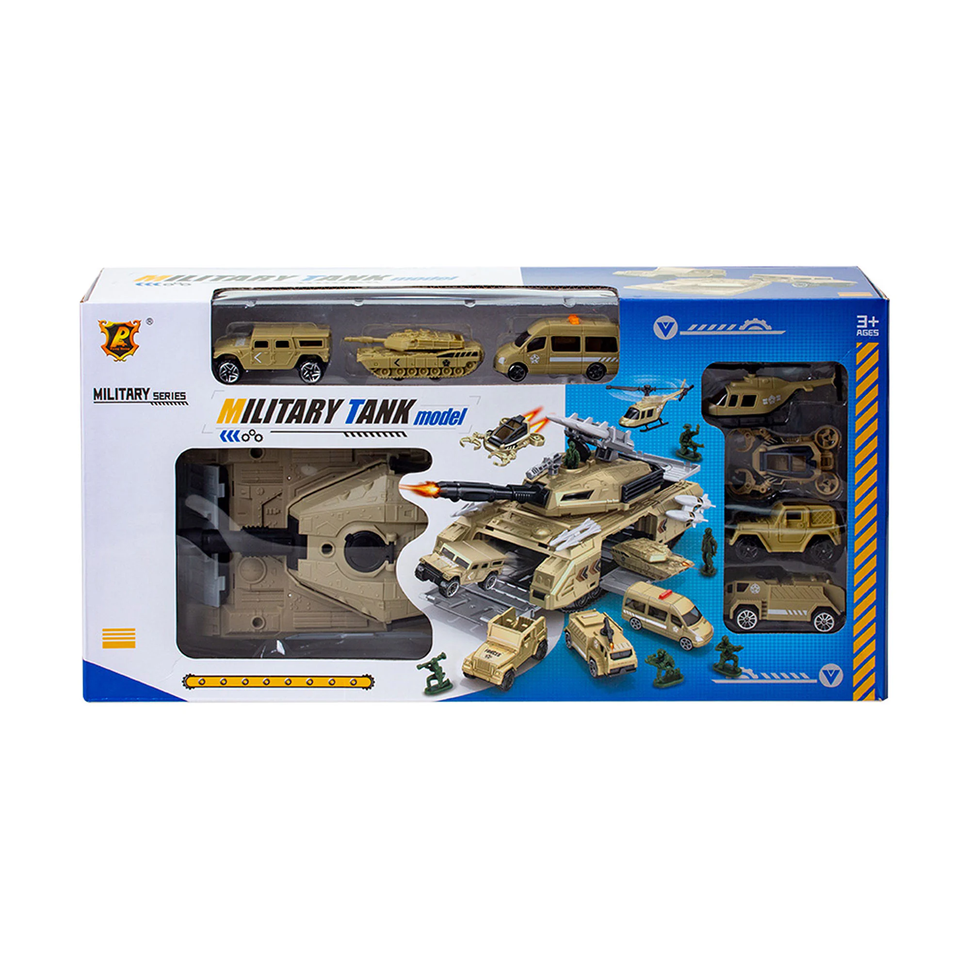 Олена В. Танк военный YG Toys с набором, в коробке, от 3 лет, 28*12,9*14.7 см (P921-A) photo
