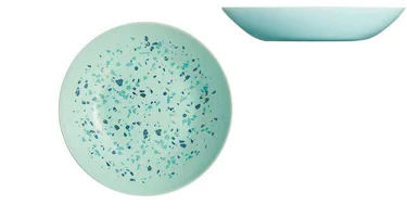 Тарілка глибока Luminarc Venizia Turquoise кругла без борту 500 мл d20 см склокераміка (6506P) (1114366)
