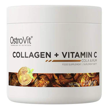 Хондропротектор (для спорта) OstroVit Collagen And Vitamin C 200 g /20 servings/ Rum Cola (1208341)