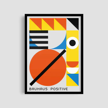 Постер Roomy "Positive Vibe" Черная рамка с антибликовым стеклом A4 (29.7x21 cm) (1296853)