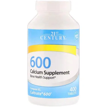 Микроэлемент Кальций 21st Century 600 Calcium Supplement 600 mg 400 Tabs (1324853)