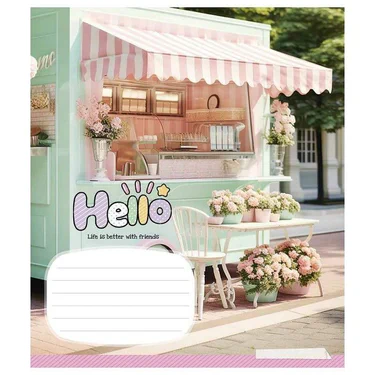 Тетрадь ученическая "Cute things" 024-3359L-5 в линию, 24 листов (1434553)