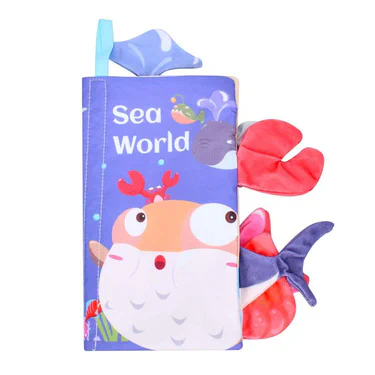 Развивающая книжка-шуршалка 668-230(Sea world) английские слова (1521217)