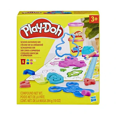 Набор для лепки Play-Doh Школьные занятия, от 3 лет, 5 баночек (F9144)
