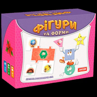 Детская настольная игра "Фигуры и формы" 0581 от 3 лет (1663124)
