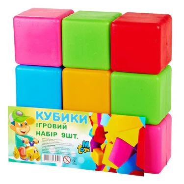 Детские кубики. Большие 14066, 9 шт. в наборе M.Toys (1663147)