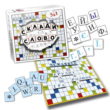 Настільна гра "Склади слово. Ерудит (Scrabble)" MKM0316 від 4-х років (1663222)