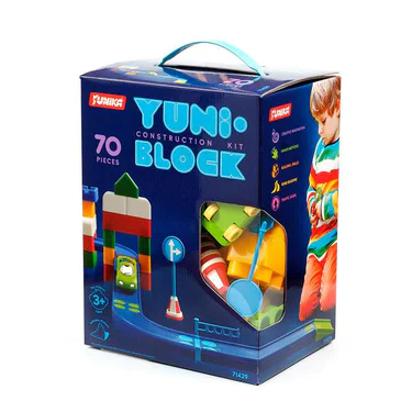 Конструктор детский "YUNI-BLOK" 71429, 70 крупных деталей (1663286)