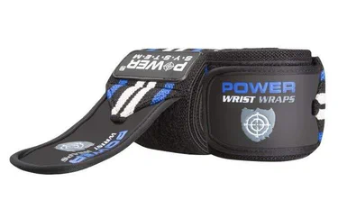 Бинти для зап'ясть (кистьові бинти) Power System PS-3500 Wrist Wraps Blue/Black (пара) (1792953)