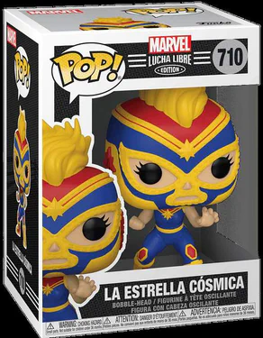 Фігурка Ла Естрелья Косміка (Капітан Марвел) - Funko Pop! MARVEL: LUCHADORES - LA ESTRELLA CÓSMICA #710 (2009341)